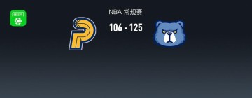 NBA录像-NBA战报：灰熊125-106步行者，贾雷斯-沃克21分